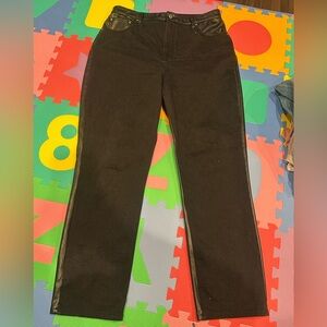 Abercrombie & Fitch Jeans Half Denim Half Leather